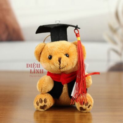 Gấu tròn tốt nghiệp màu nâu