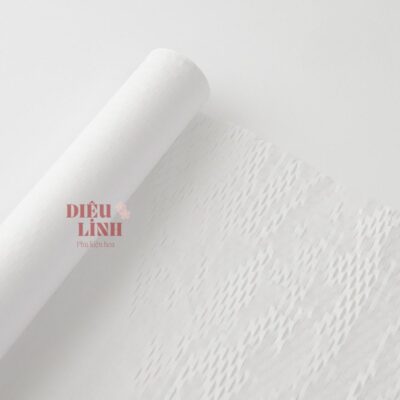 Lưới tổ ong gói hoa màu trắng
