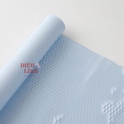 Lưới tổ ong gói hoa màu xanh dương