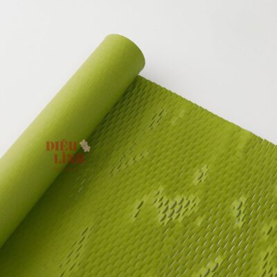 Lưới tổ ong gói hoa màu xanh lá cây