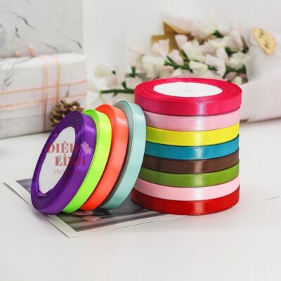 Ruy băng lụa 1cm nhiều màu