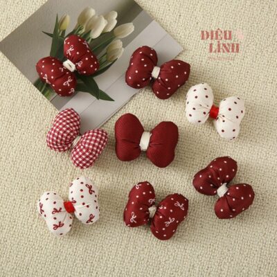 Set 10 charm nơ, mặt nơ làm hoa