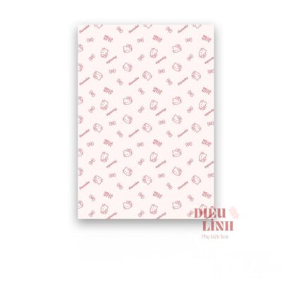 Giấy gói hoa hello kitty màu hồng
