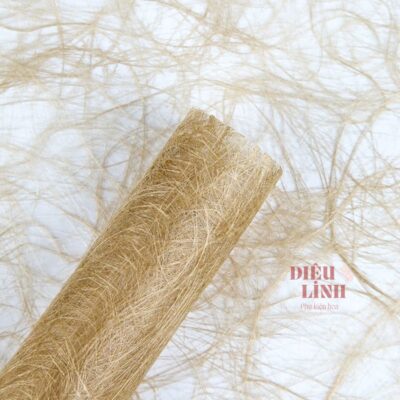 Giấy gói hoa lafite sợi tơ màu nâu
