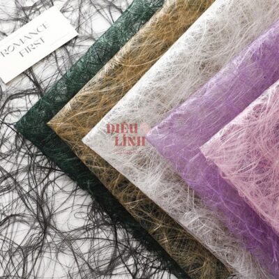 Giấy gói hoa lafite sợi tơ nhiều màu