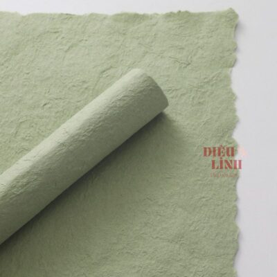 Giấy Kraft xé tay sợi bông màu xanh