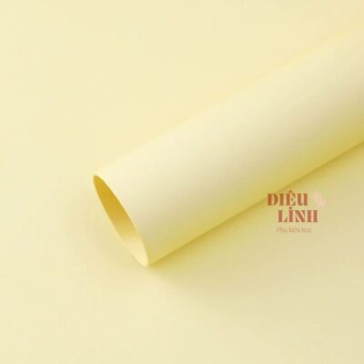 Giấy mỹ thuật gói hoa màu vàng
