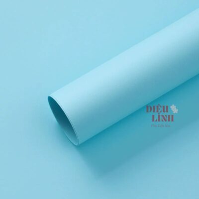 Giấy mỹ thuật gói hoa màu xanh dương