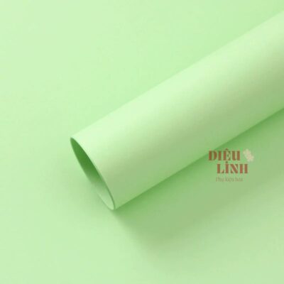 Giấy mỹ thuật gói hoa màu xanh lá