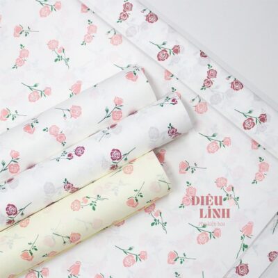 Giấy nhún họa tiết hoa nhí