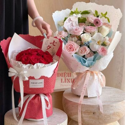 Giấy xé cánh hoa vân dập nổi hot