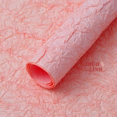 Giấy xé vân đá màu hồng cam