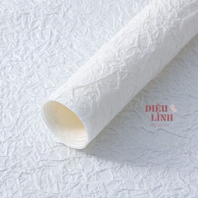 Giấy xé vân đá màu trắng