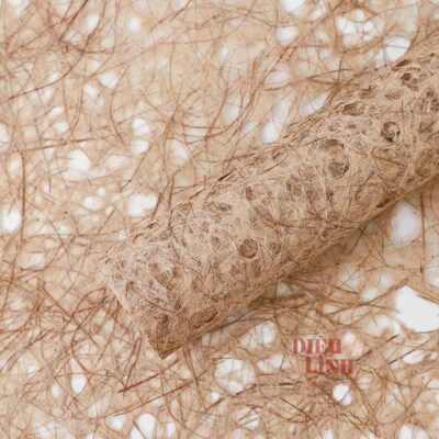 Giấy xơ dừa cao cấp gói hoa màu nâu