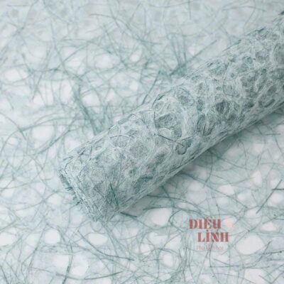 Giấy xơ dừa cao cấp gói hoa xanh dương nhạt