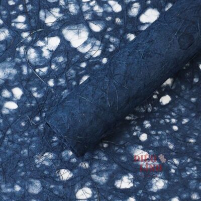 Giấy xơ dừa cao cấp gói hoa màu xanh navy
