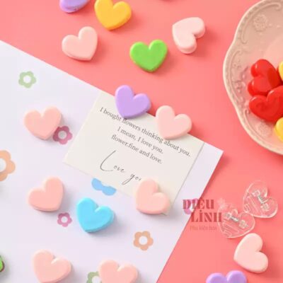 Kẹp thiệp hình trái tim