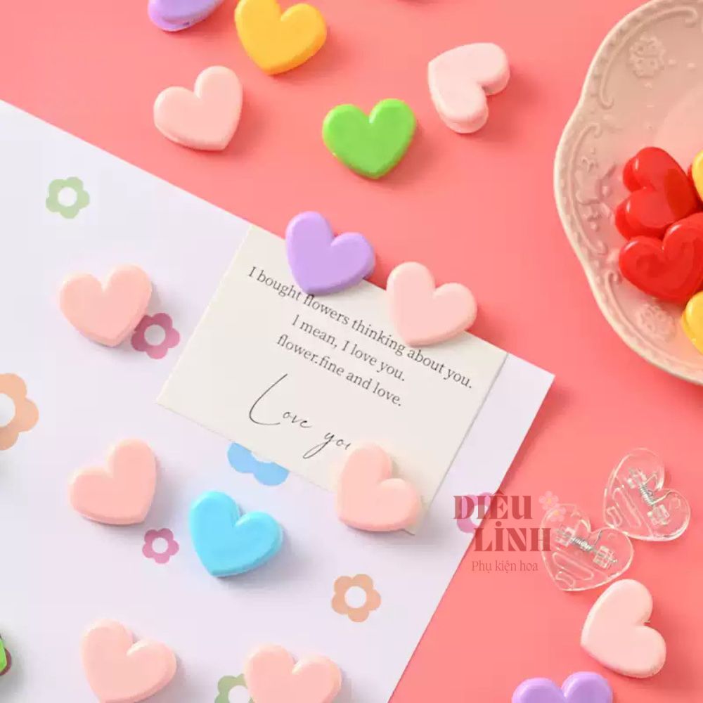 Kẹp thiệp hình trái tim