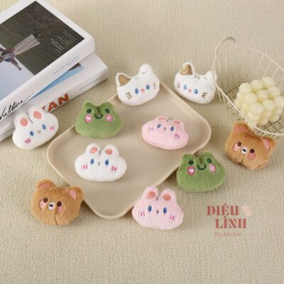 Mặt gấu mini làm hoa