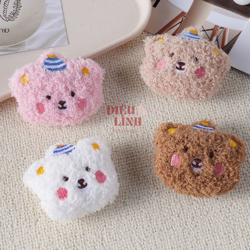 Mặt gấu mini làm hoa