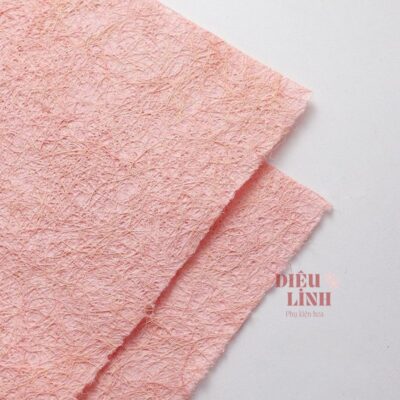 Giấy gói hoa sợi gai dầu màu hồng