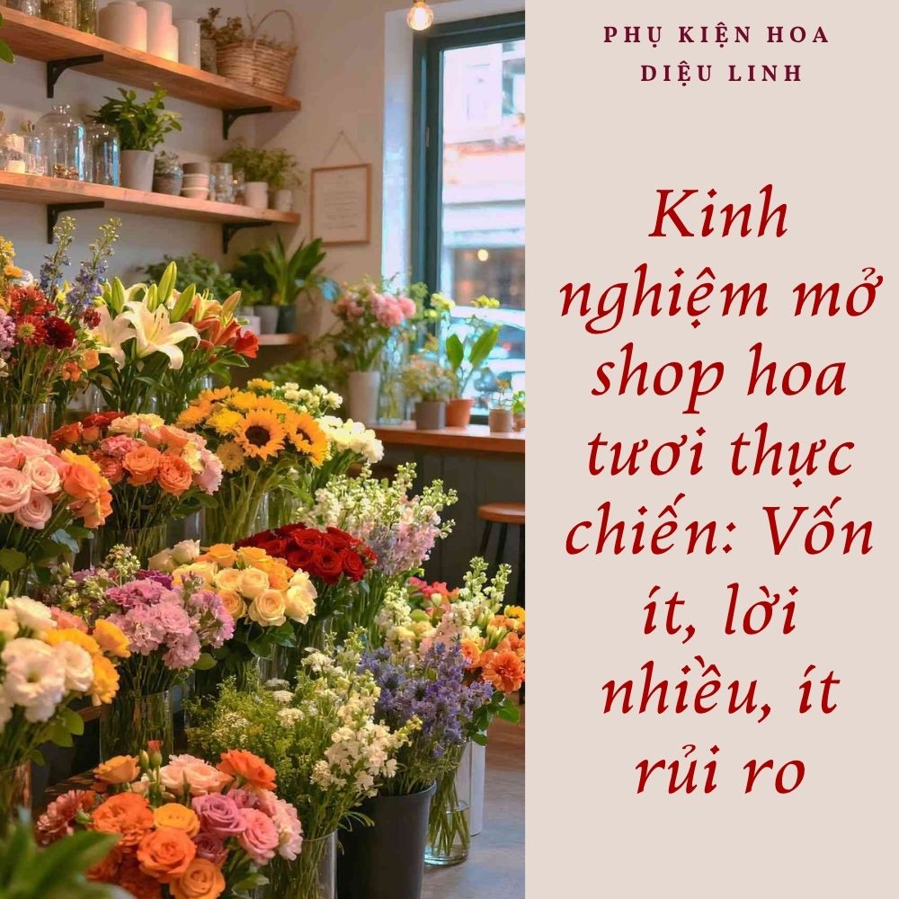 Kinh nghiệm mở shop hoa tươi thực chiến