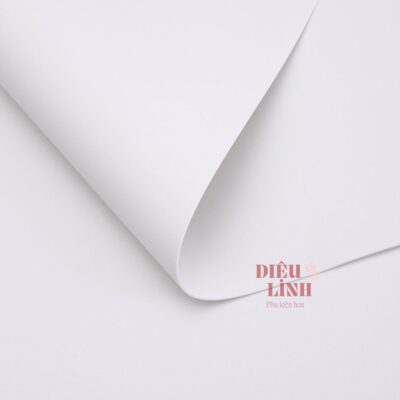 Giấy xốp bitis gói hoa làm nơ màu trắng