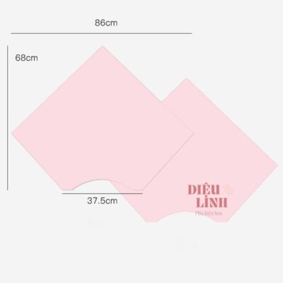 Cốt bìa ốc quế gói hoa trơn màu hồng