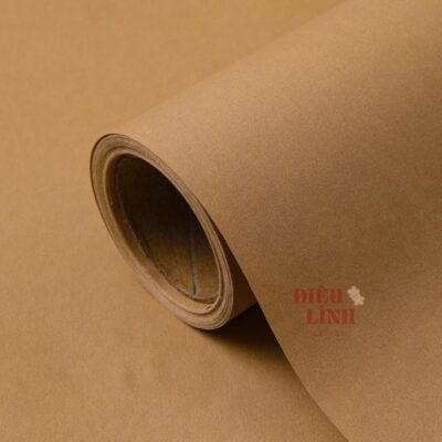 Cuộn giấy đặc gói hoa màu nâu