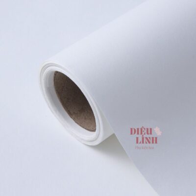 Cuộn giấy đặc gói hoa màu trắng