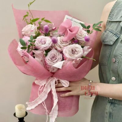 Cuộn vải bố, vải thô đũi gói hoa dày dặn