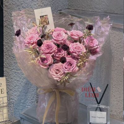 Vải tơ kính gói hoa xu hướng