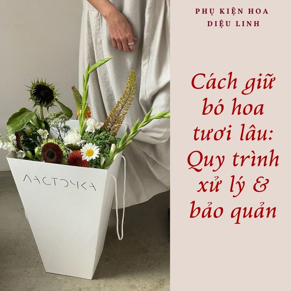 Cách giữ bó hoa tươi lâu